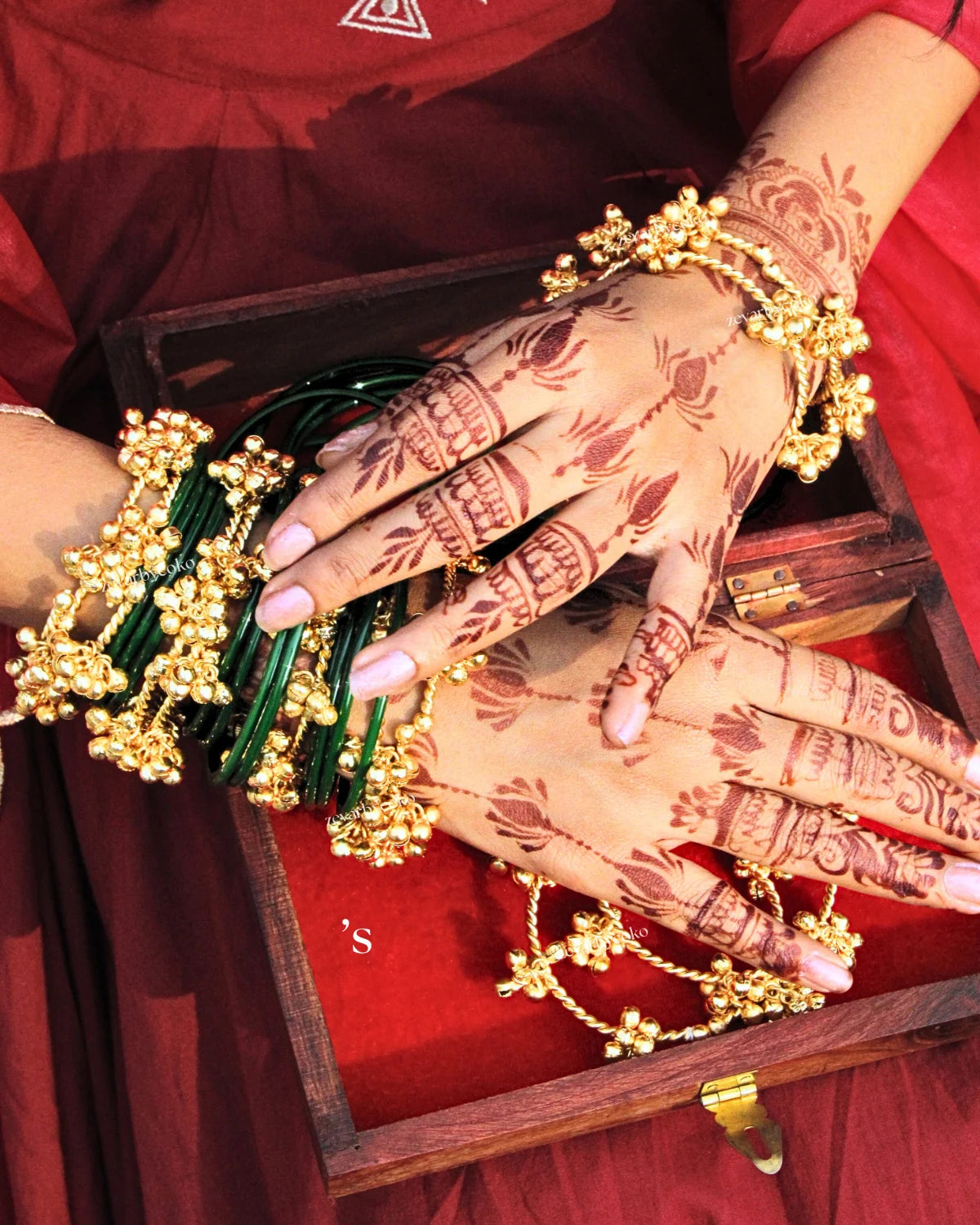 Kashmiri Classic Ghungroo Bangles set of 2