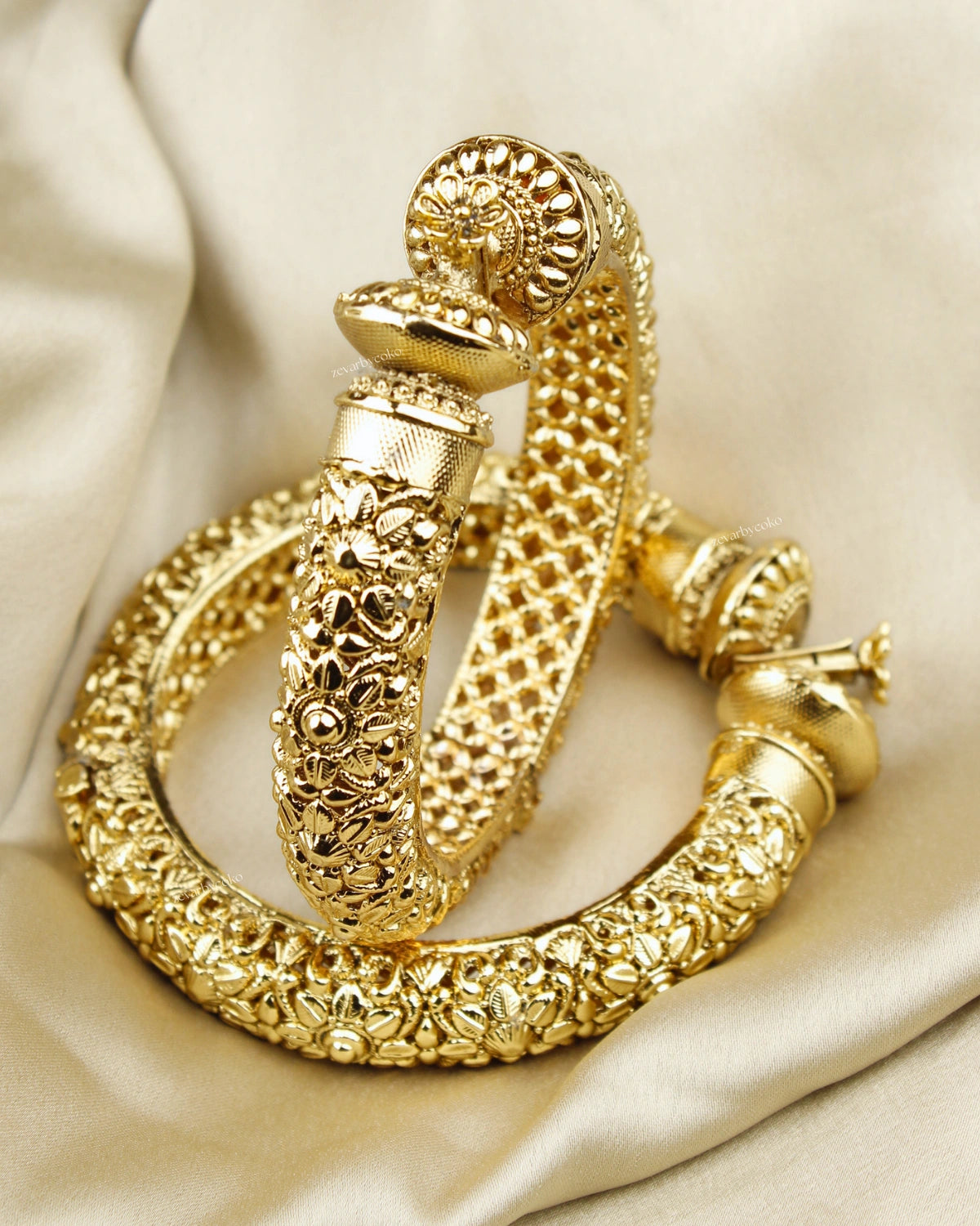 COKO's Heritage Openable Bangles Set of 2- Mehera