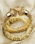 COKO's Rajwada Statement Kada Set of 2- Miran