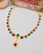 COKO's American Diamond Zircon Necklace set - Vanita