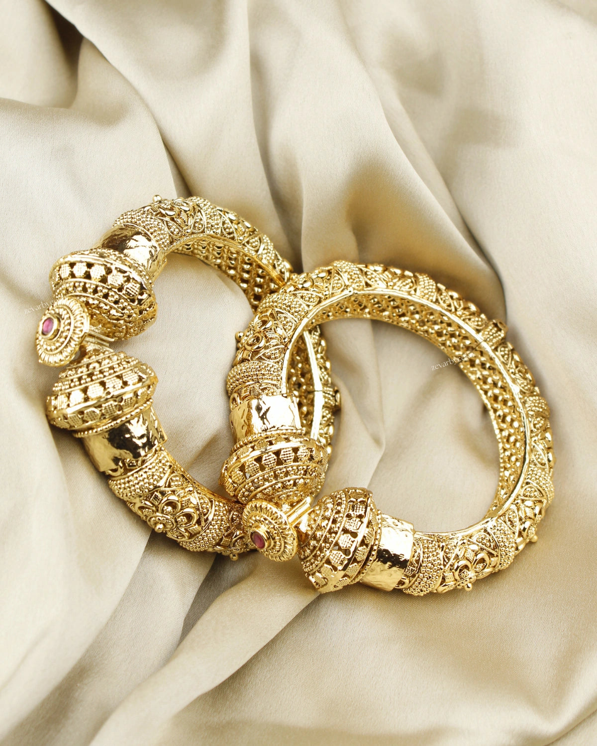 COKO's Rajwada Statement Kada Set of 2- Miran