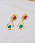 COKO's American Diamond Zircon Necklace set - Vanita