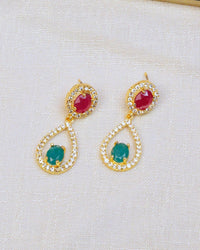 COKO's American Diamond Zircon Necklace set - Vanita