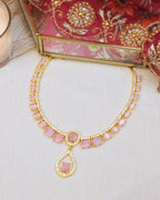 COKO's American Diamond Zircon Necklace set - Vanita