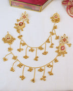 Bhavana Kashmiri  Kaanchain Jhumka Earrings