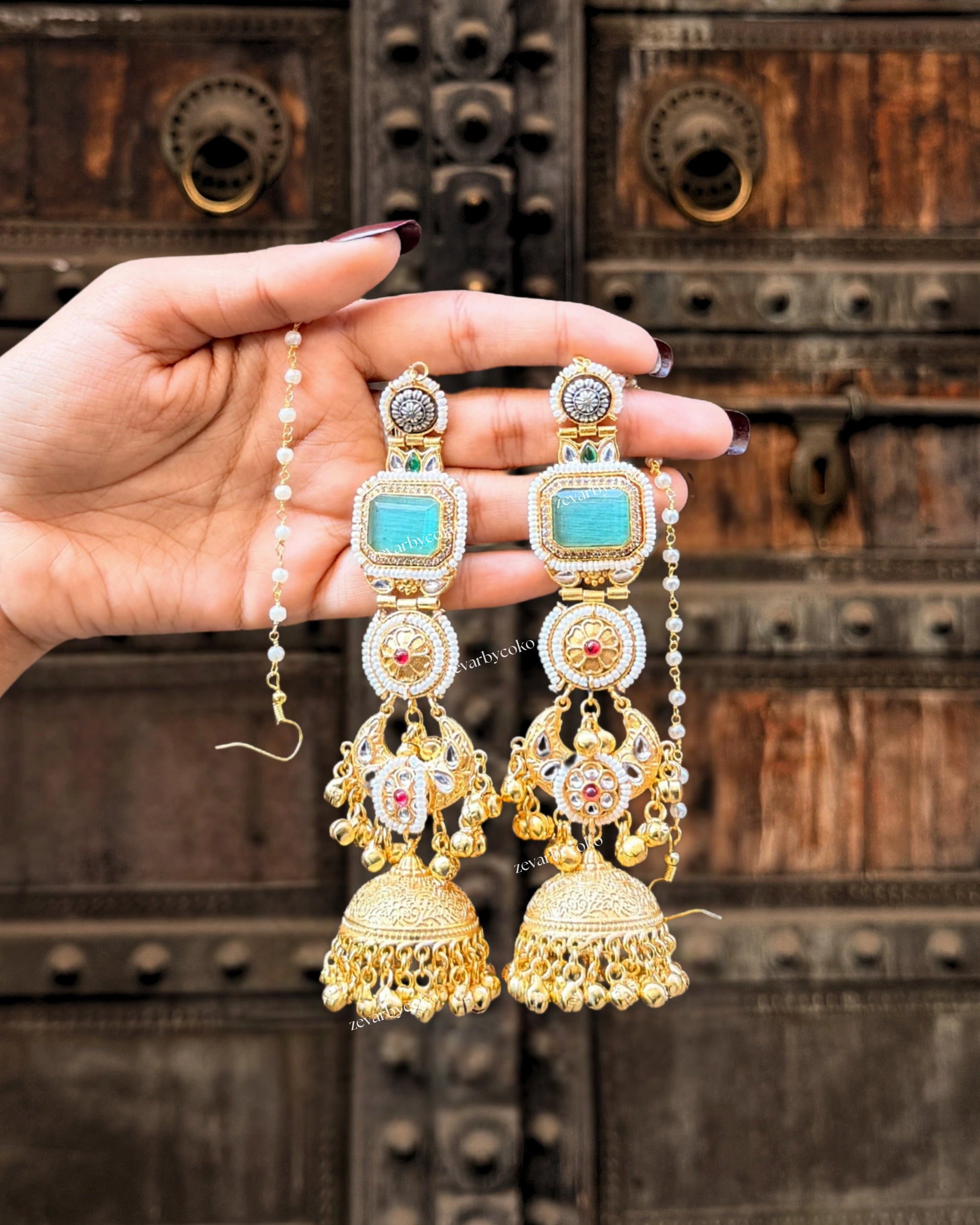 Barsha Kashmiri Jhumka Earrings