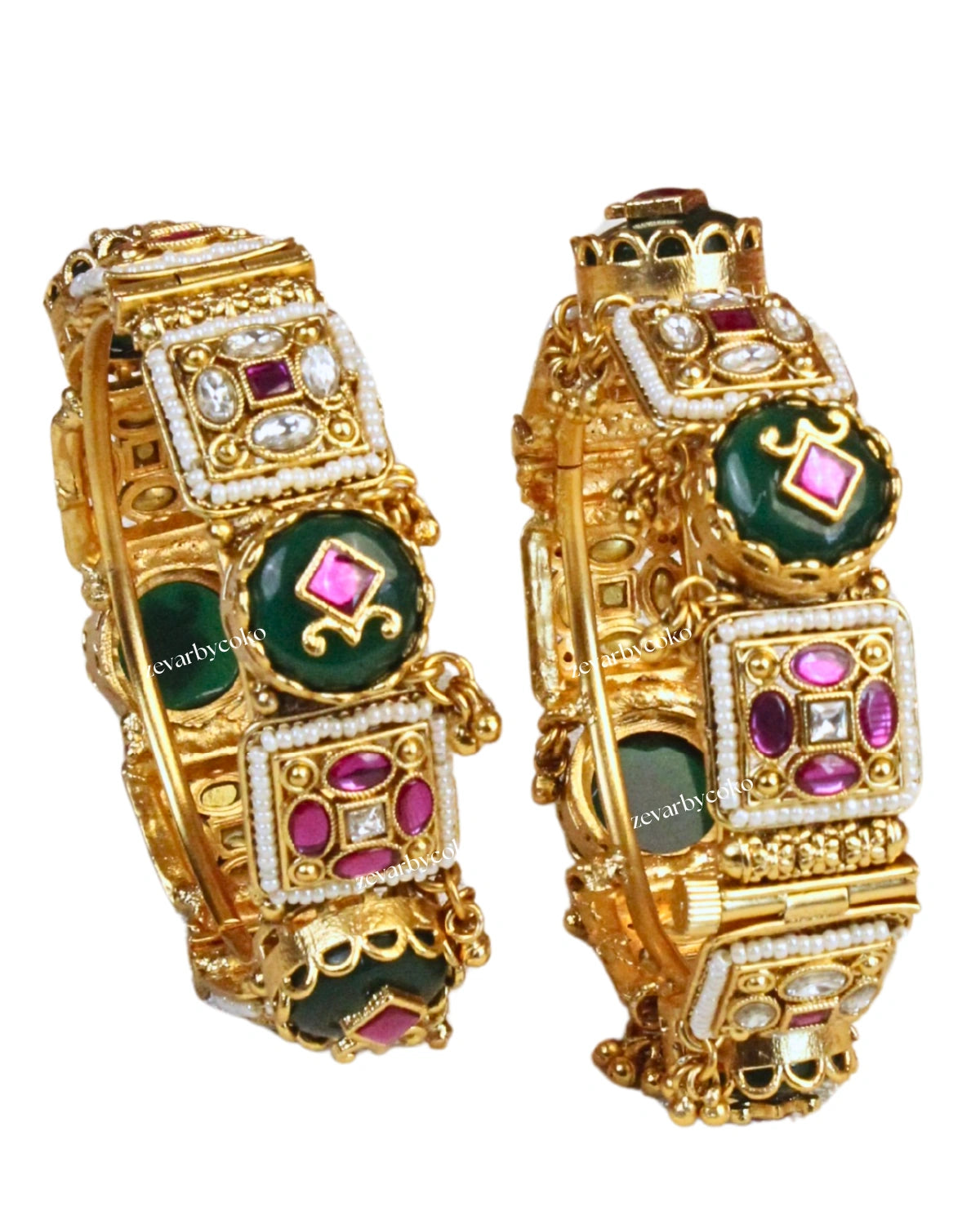 COKO's Heritage Openable Bangles Set of 2- Maahi