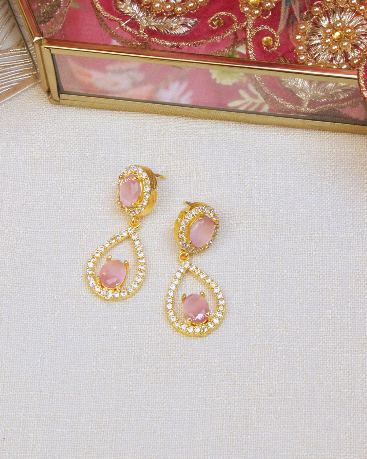 COKO's American Diamond Zircon Necklace set - Vanita