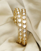COKO's Moissanite Polki Bangles Set of 2 Mita