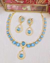 COKO's American Diamond Zircon Necklace set - Vanita