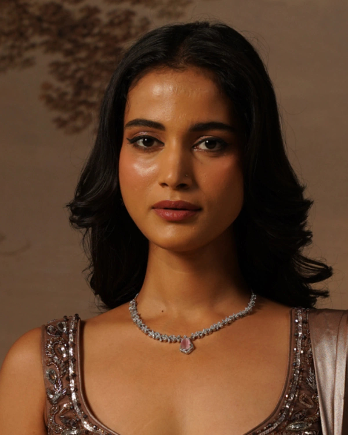 COKO's American Diamond Zircon Necklace set - Vaaruni