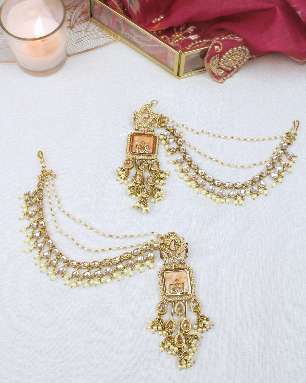 COKO's Kaan Chain Ear Chain (Sahara)- Kriva Kaanchain Earrings