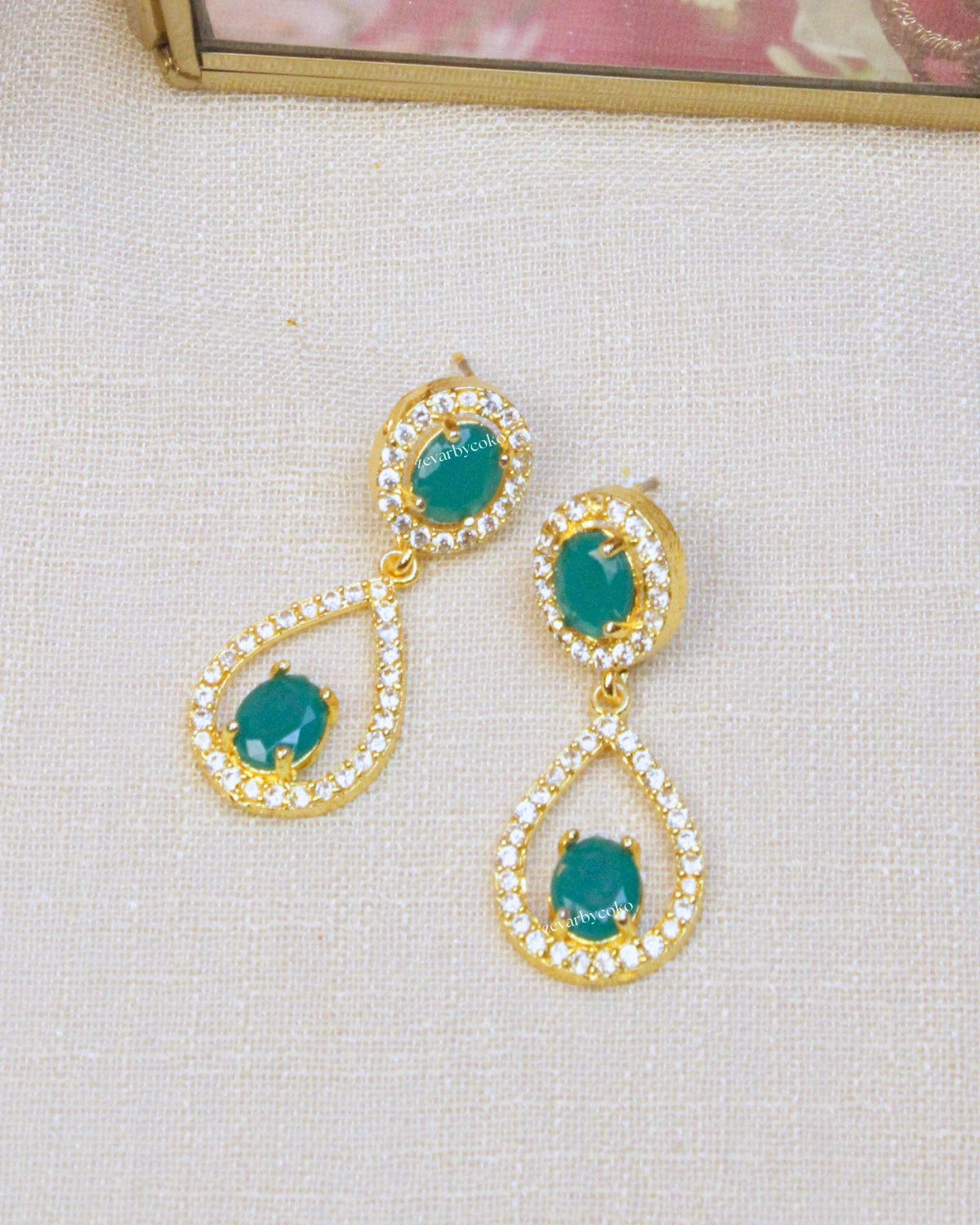 COKO's American Diamond Zircon Necklace set - Vanita