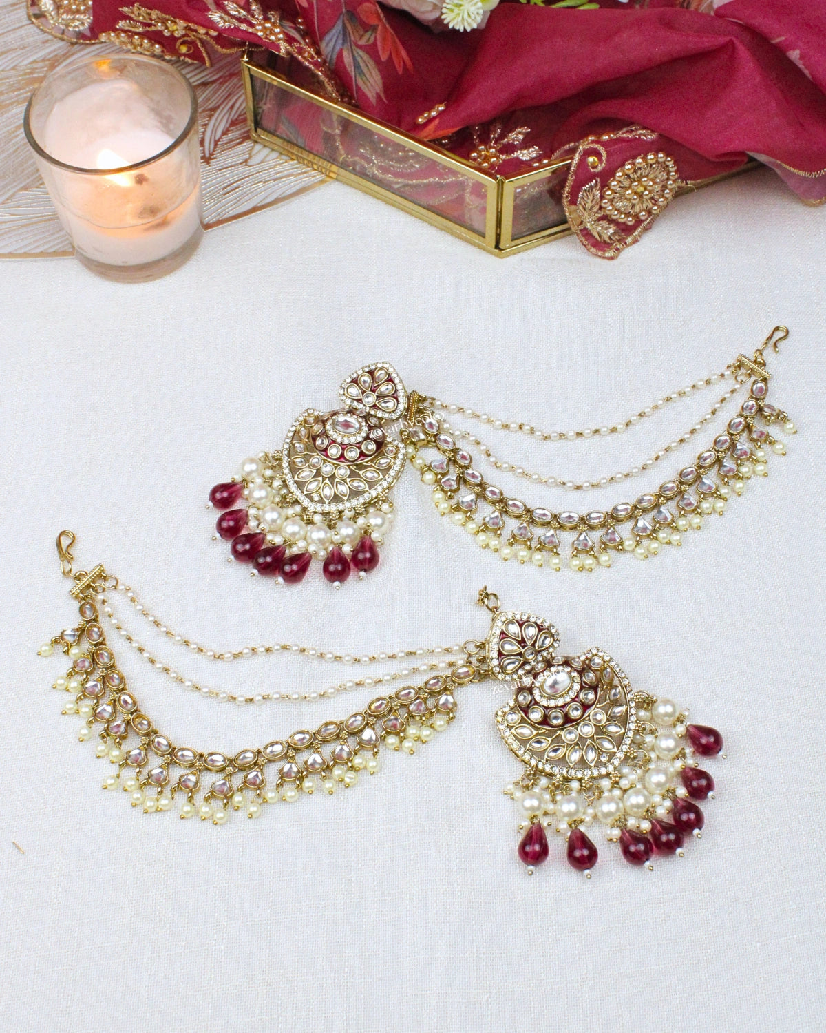 COKO's Kaan Chain Ear Chain (Sahara)- Kiana Kaanchain Earrings