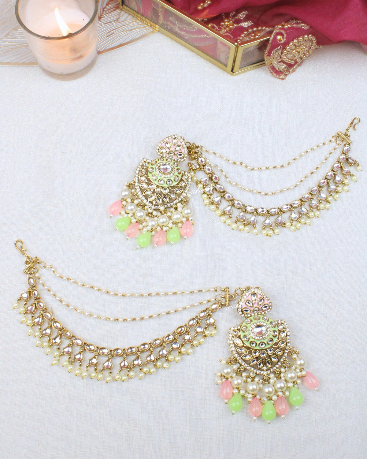 COKO's Kaan Chain Ear Chain (Sahara)- Kriya Kaanchain Earrings