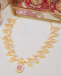 COKO's American Diamond Zircon Necklace set - Vasundhara