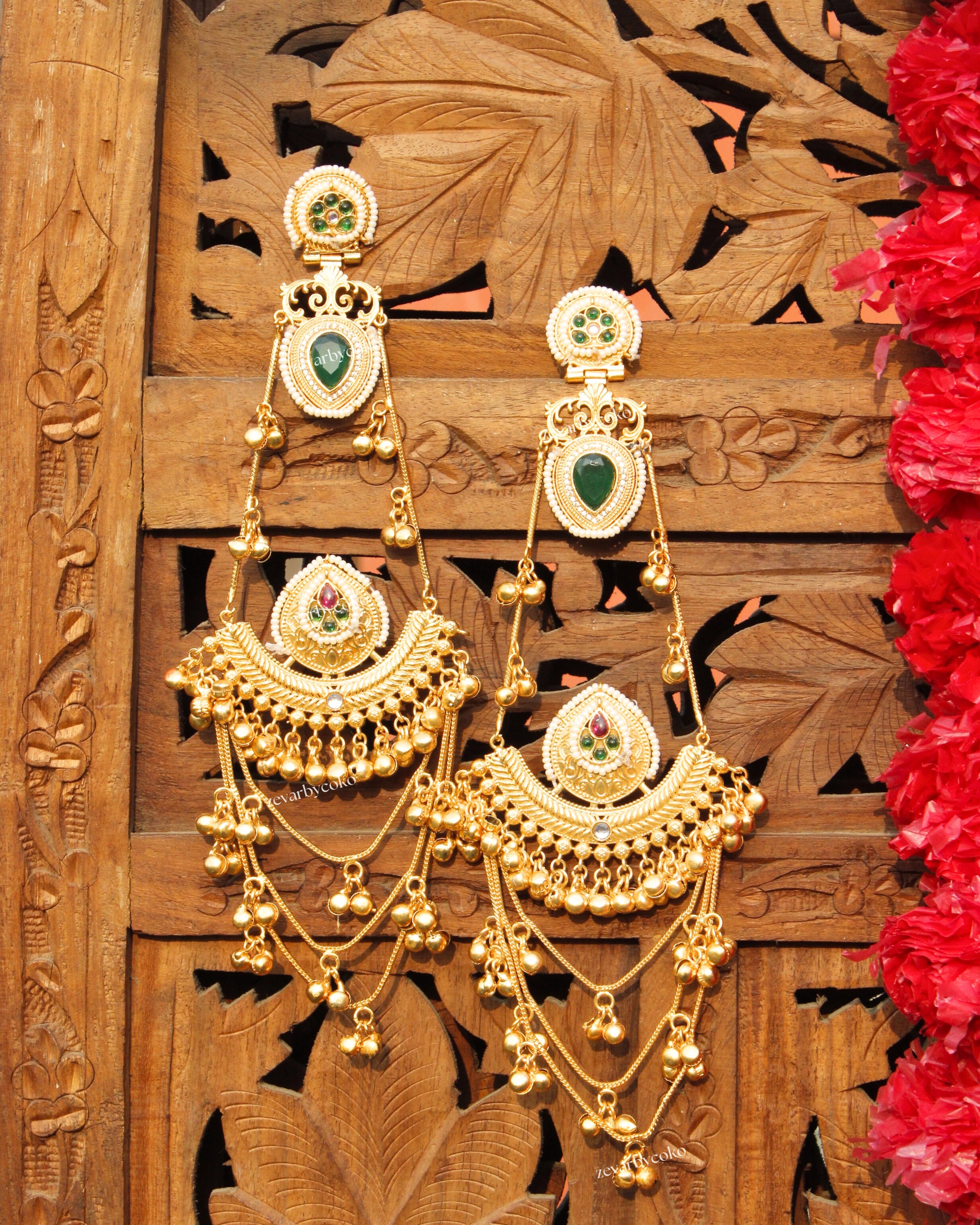 Aashika Kashmiri Jhumka Earrings