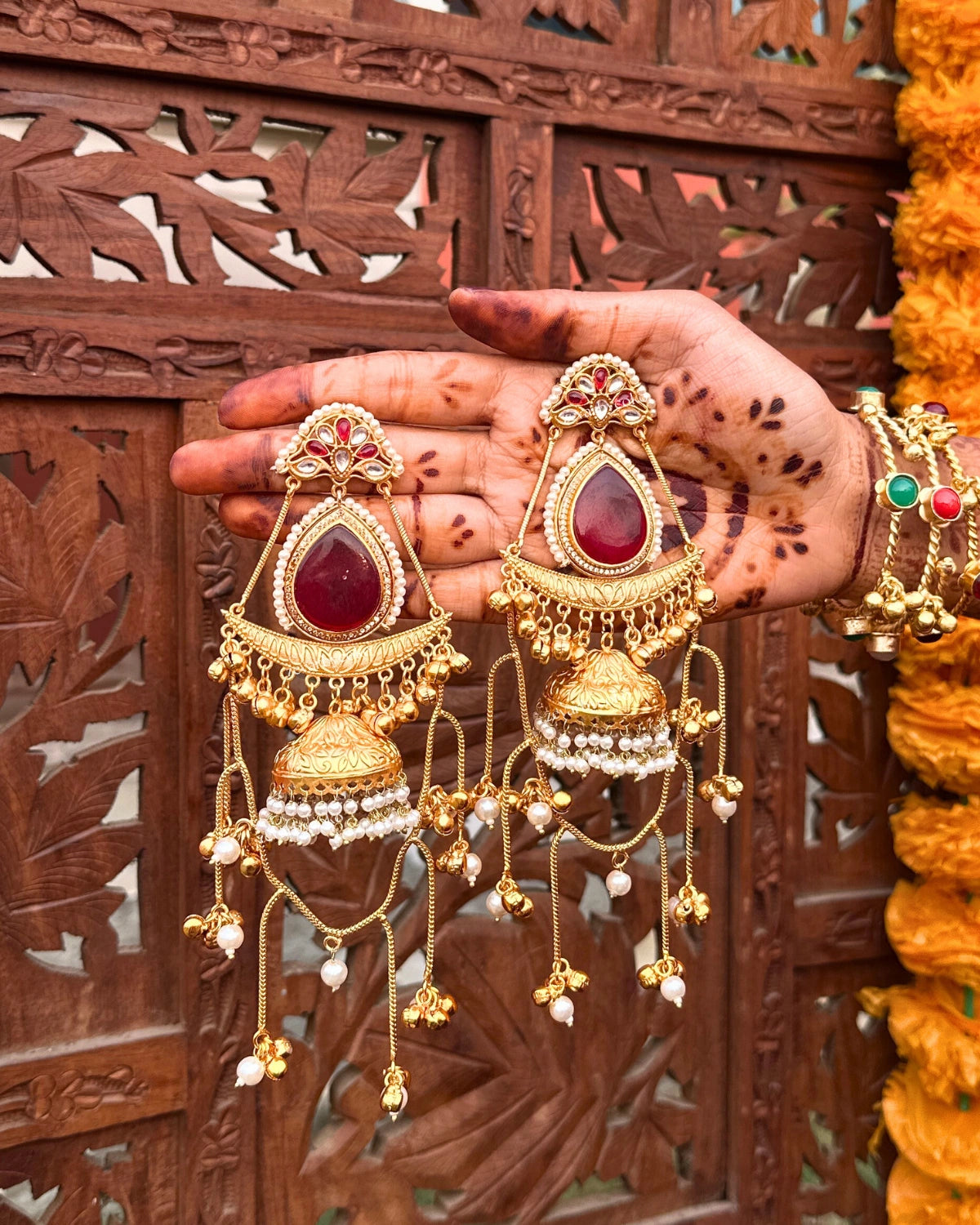 Sags Kashmiri Earrings