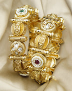 COKO's Heritage Openable Bangles Set of 2- Mansa