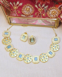 COKO's American Diamond Zircon Necklace set - Vasavi