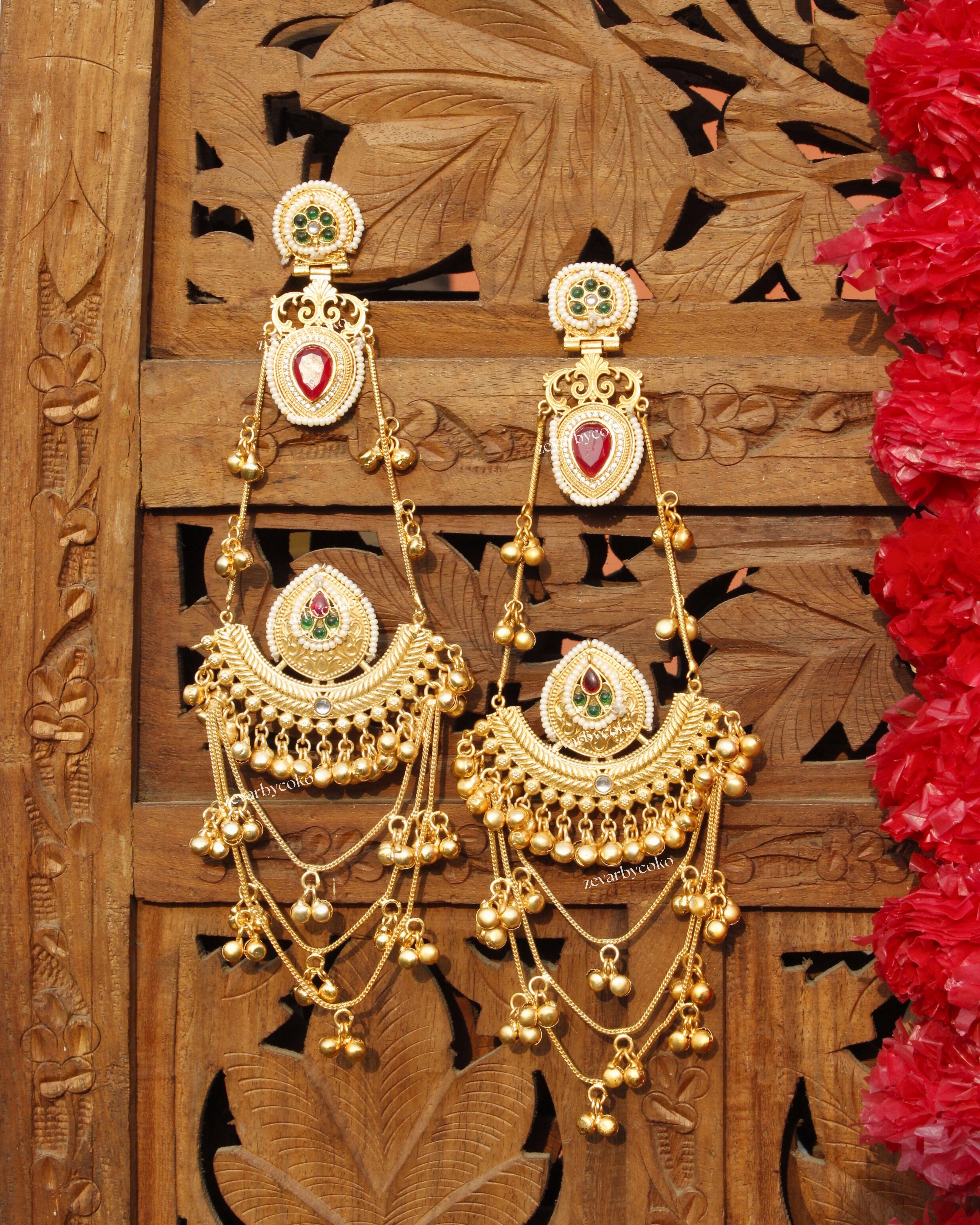Aashika Kashmiri Jhumka Earrings
