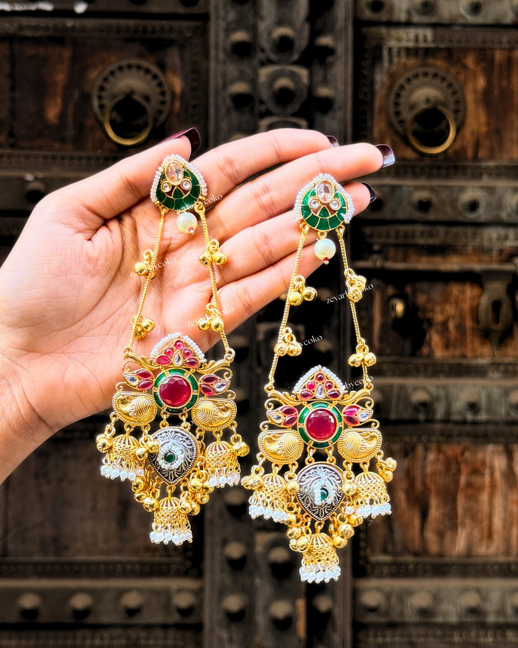 Bansari Kashmiri Jhumka Earrings