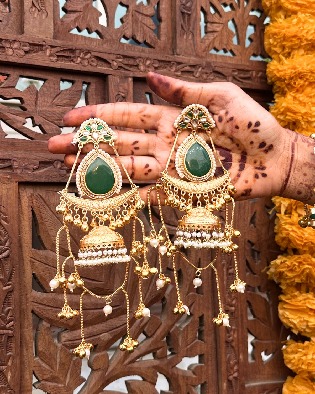 Sags Kashmiri Earrings