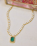 COKO's American Diamond Zircon Necklace set - Vasudha