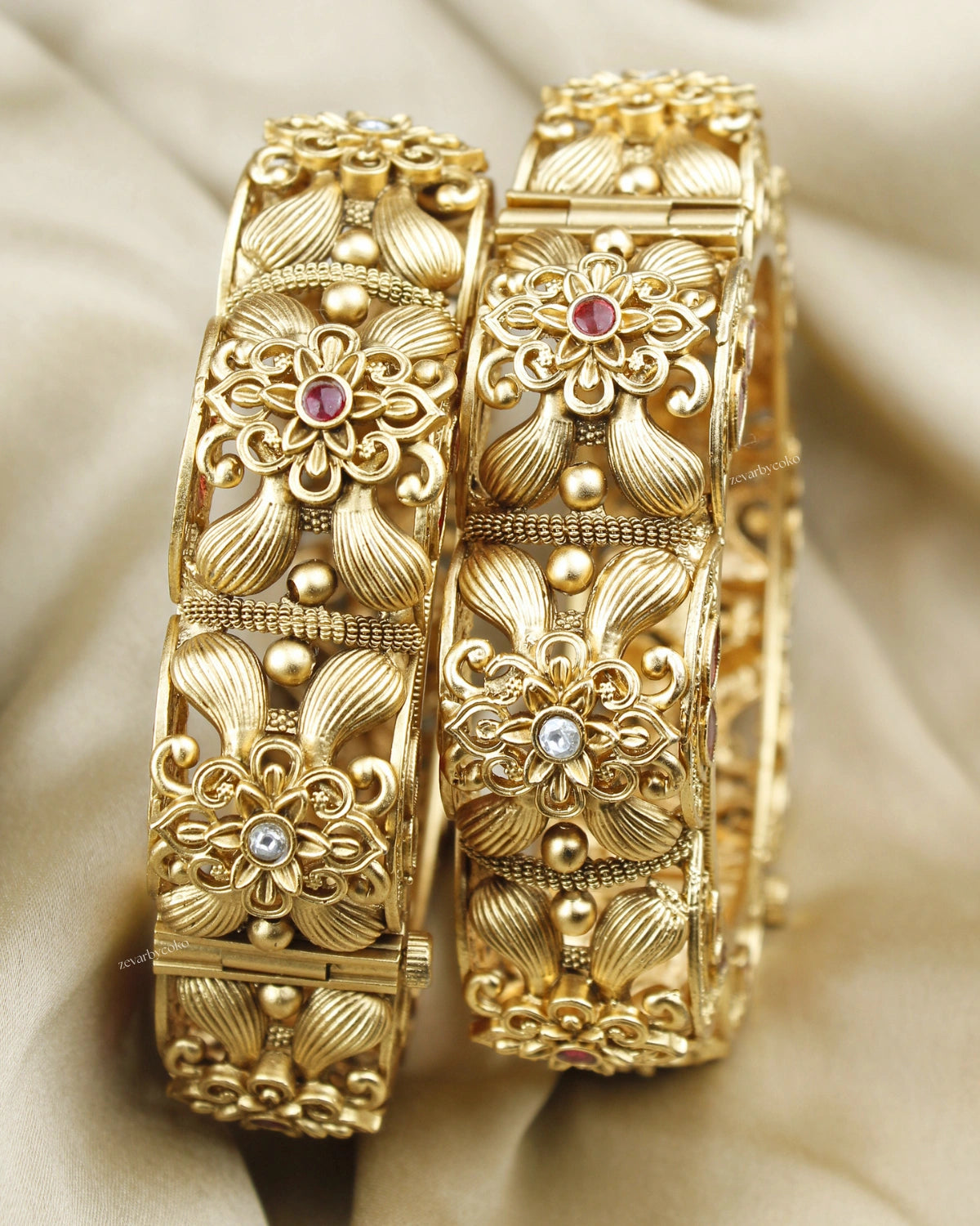 COKO's Heritage  Rajwada Openable Bangles Set of 2- Manvi