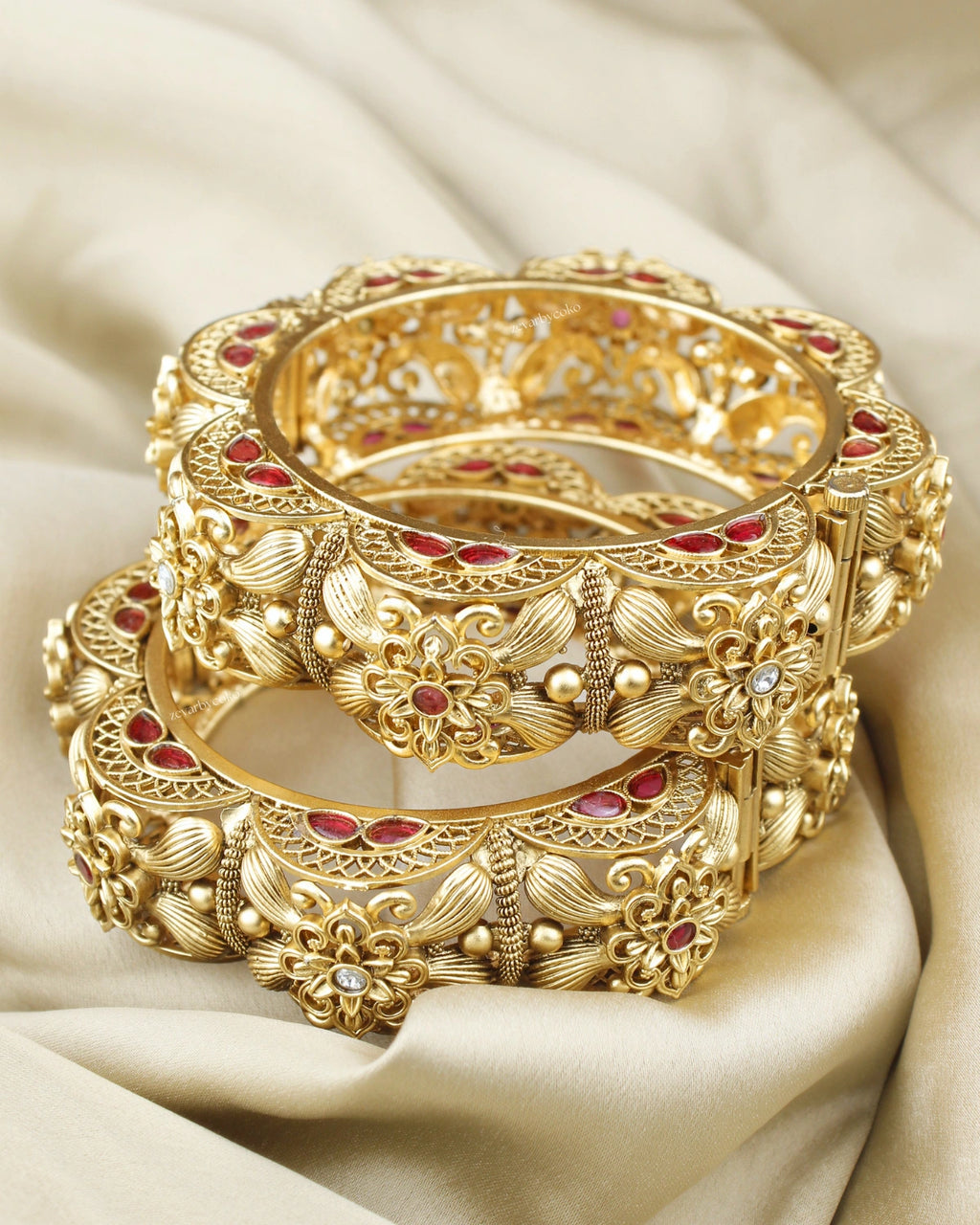 COKO's Heritage  Rajwada Openable Bangles Set of 2- Manvi