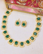 COKO's American Diamond Zircon Necklace set - Varuni