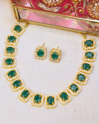 COKO's American Diamond Zircon Necklace set - Varuni