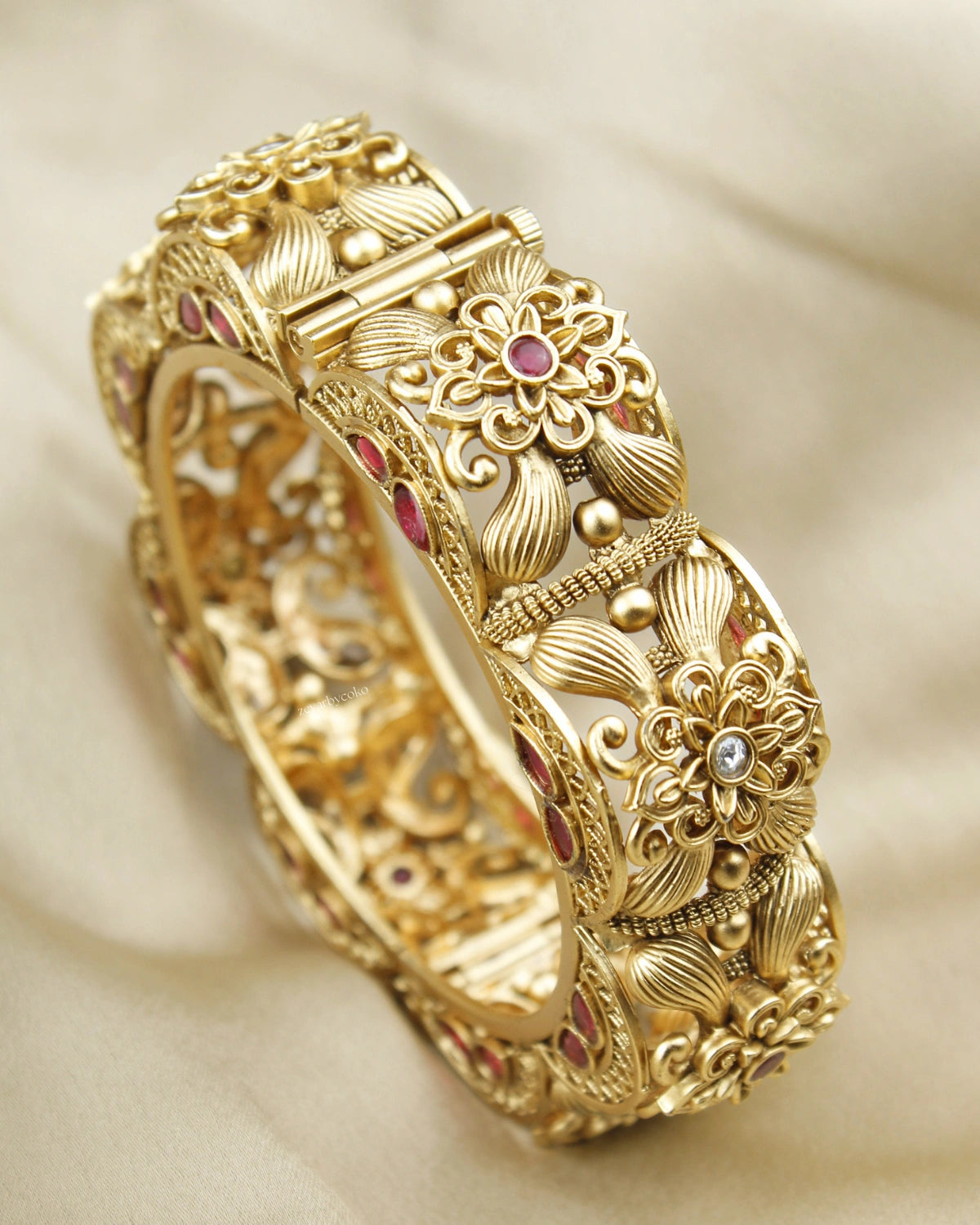 COKO's Heritage  Rajwada Openable Bangles Set of 2- Manvi