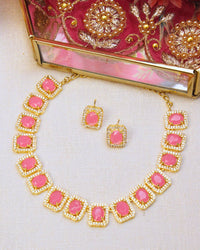 COKO's American Diamond Zircon Necklace set - Varuni