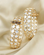 COKO's Moissanite Polki Bangles Set of 2 Meher