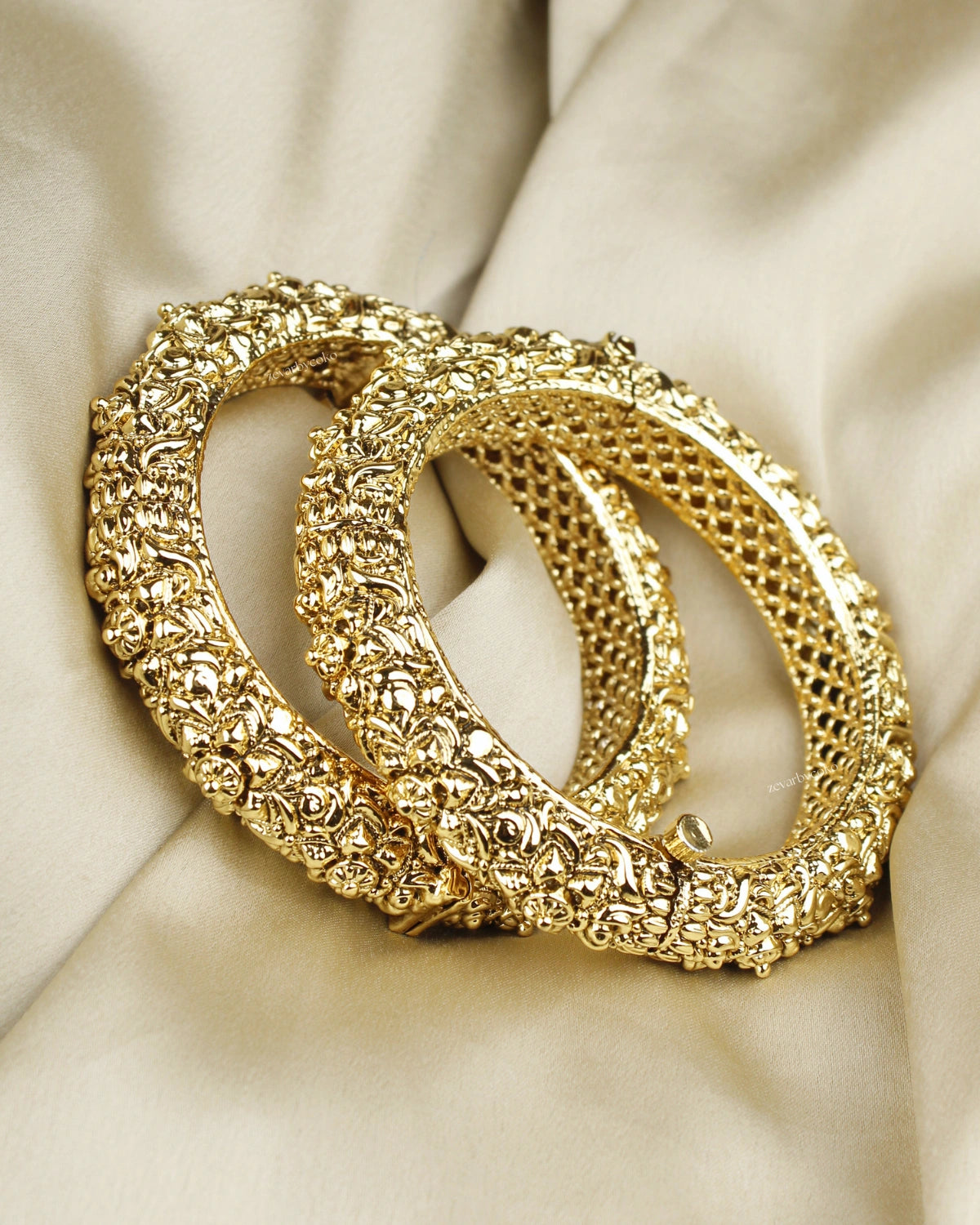 COKO's Heritage Openable Bangles Set of 2- Moksha