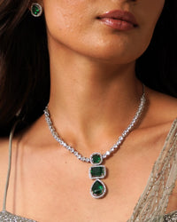 COKO's American Diamond Necklace set - Vaanya