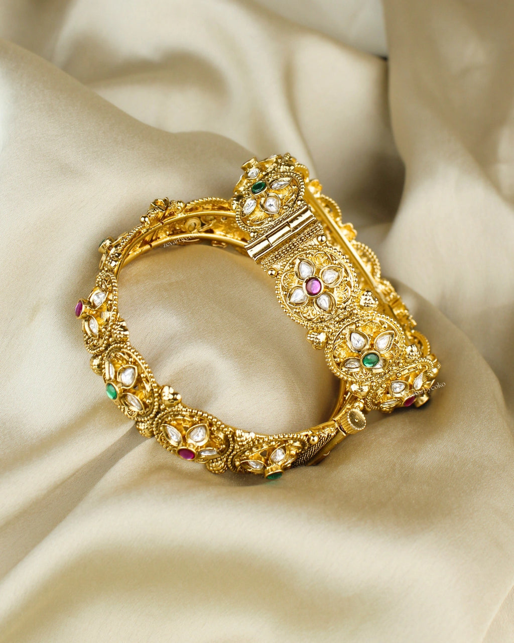 COKO's Heritage Openable Bangles Set of 2- Medha