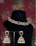 Coko's Sitara Reverse AD Polki Necklace Set