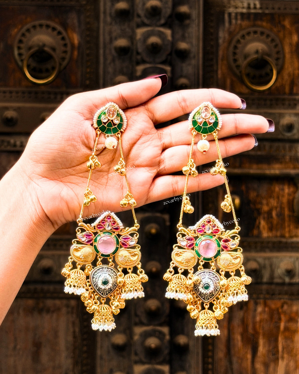 Bansari Kashmiri Jhumka Earrings