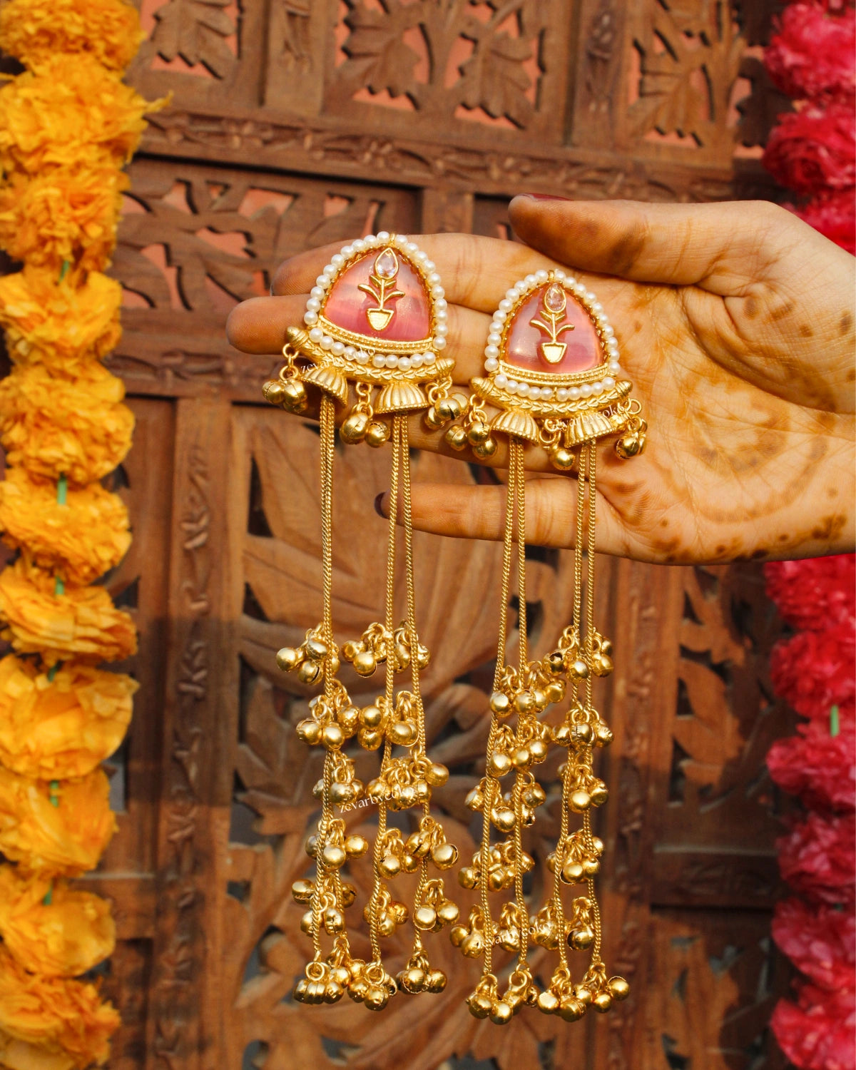 Asmita Kashmiri Earrings with ghungroos