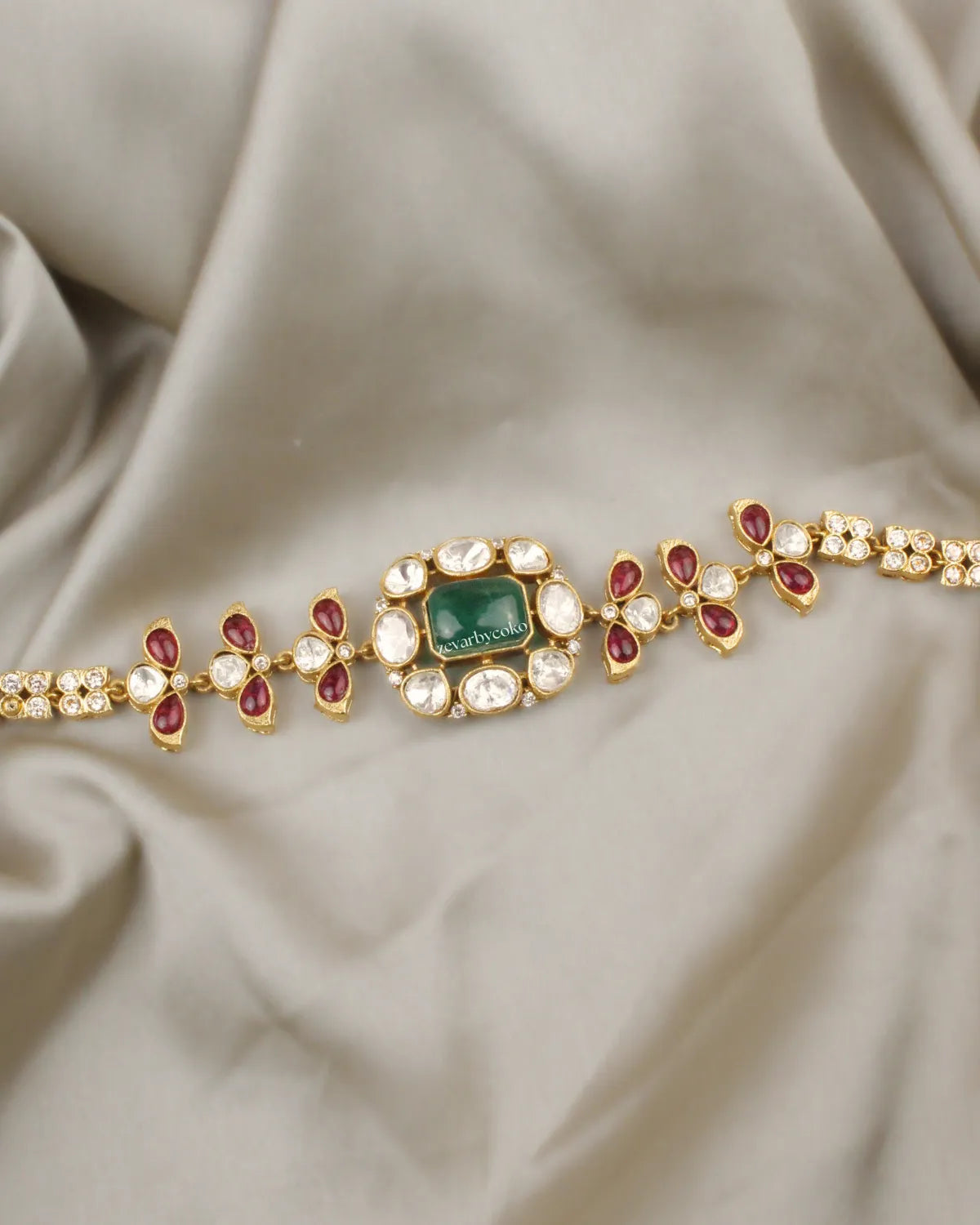 COKO's Sabya Inspired Navratna Necklace Set - Naira