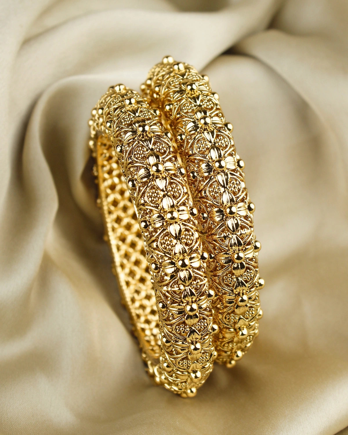 COKO's Heritage Openable Bangles Set of 2- Mudra