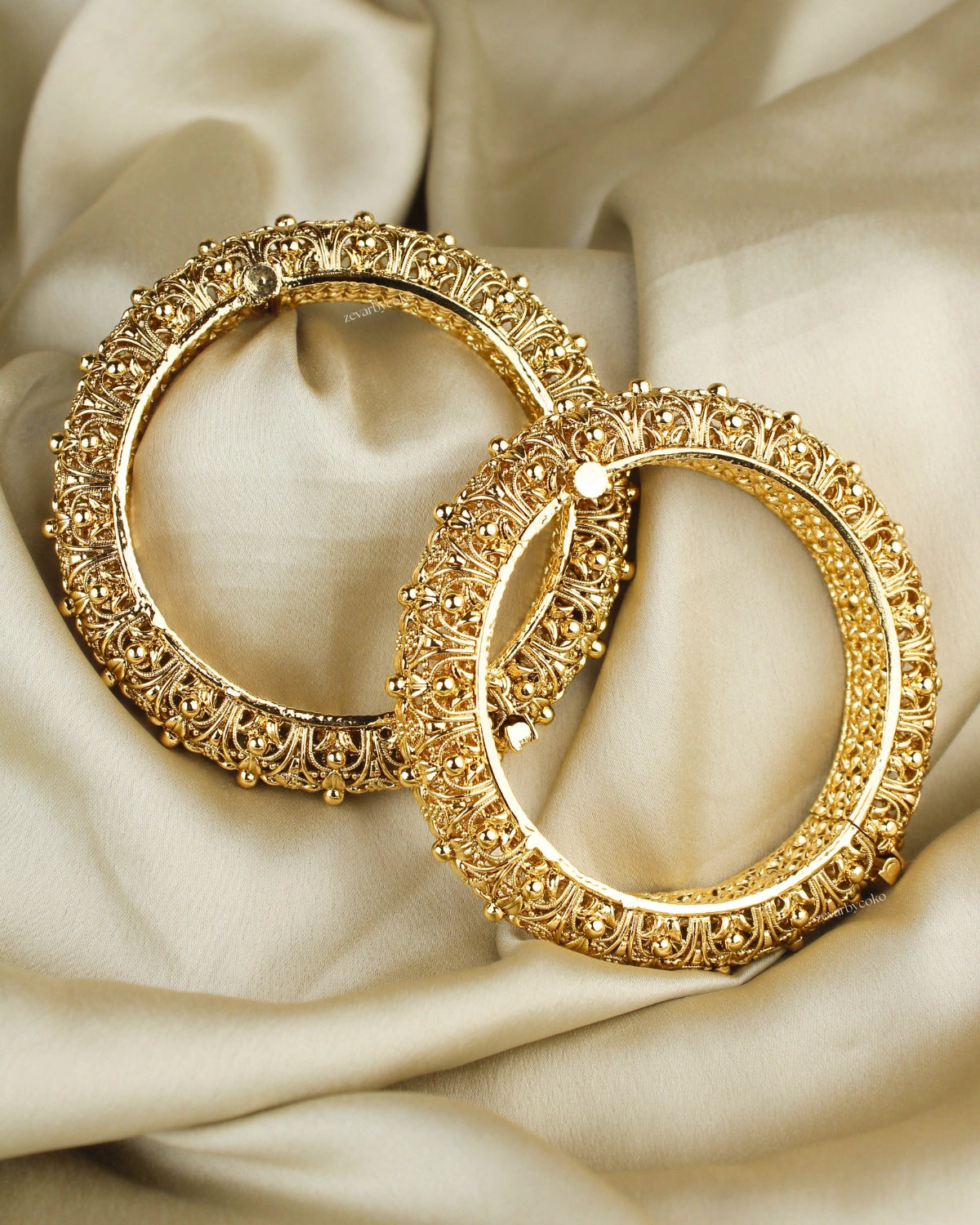 COKO's Heritage Openable Bangles Set of 2- Mudra