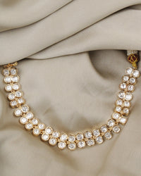 COKO's Carat Moissanite Polki Necklace Set- Nishta