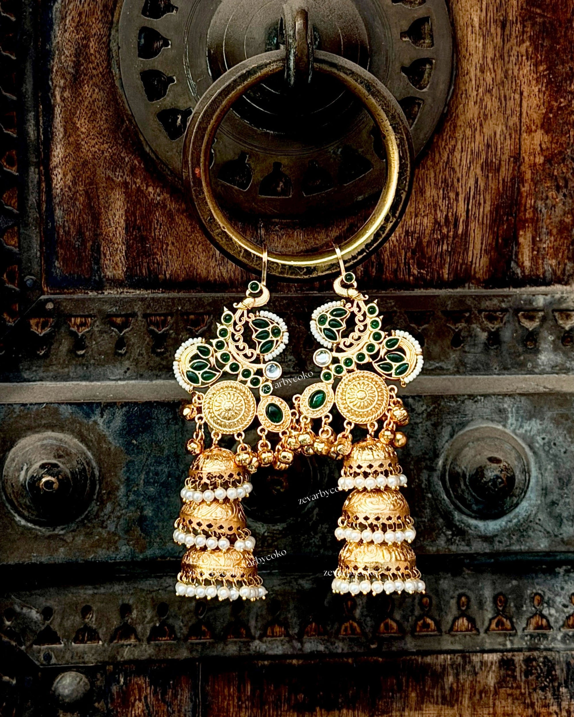 Bela Kashmiri Jhumka Earrings