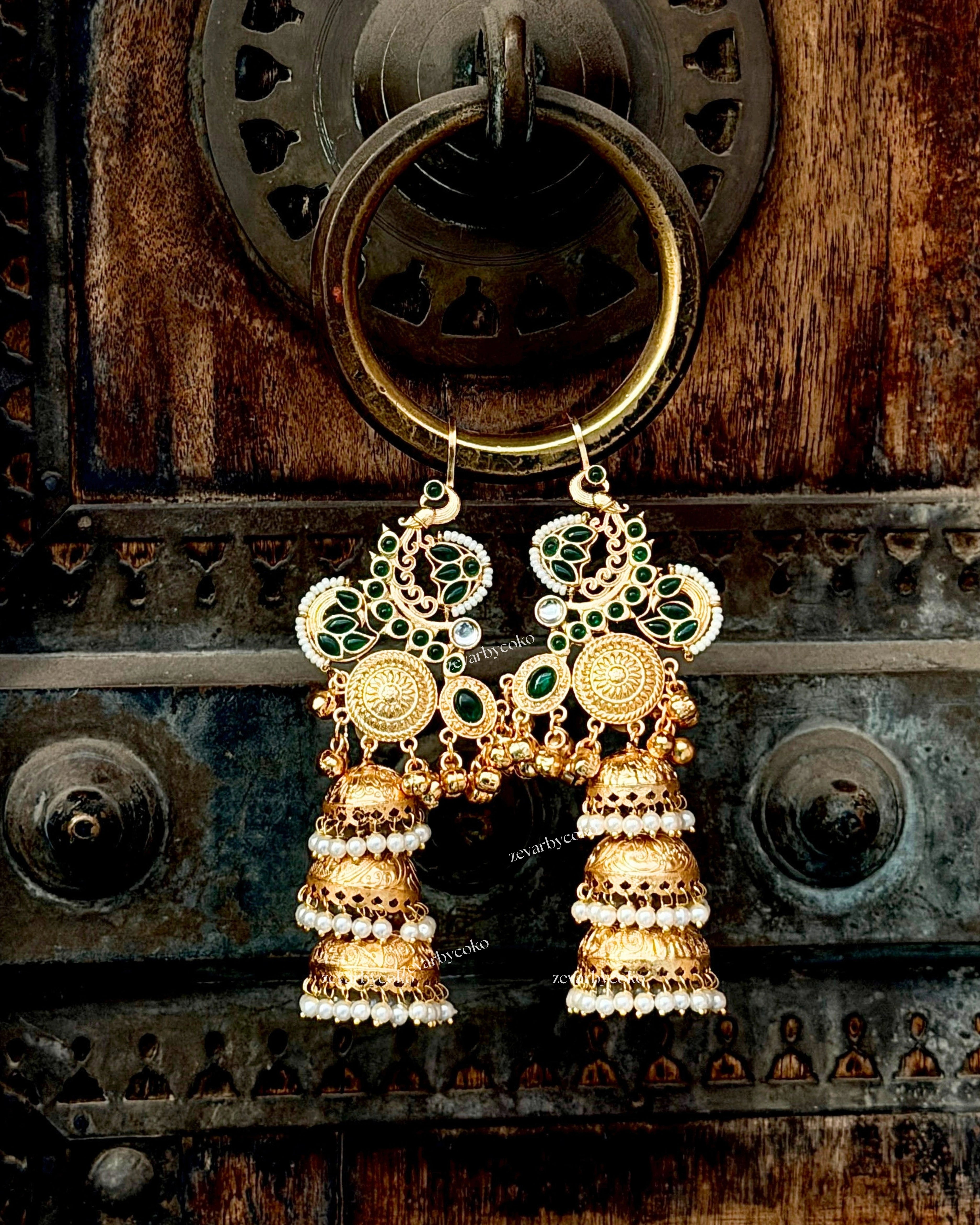 Bela Kashmiri Jhumka Earrings