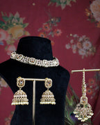 Coko's Sitara Reverse AD Polki Necklace Set