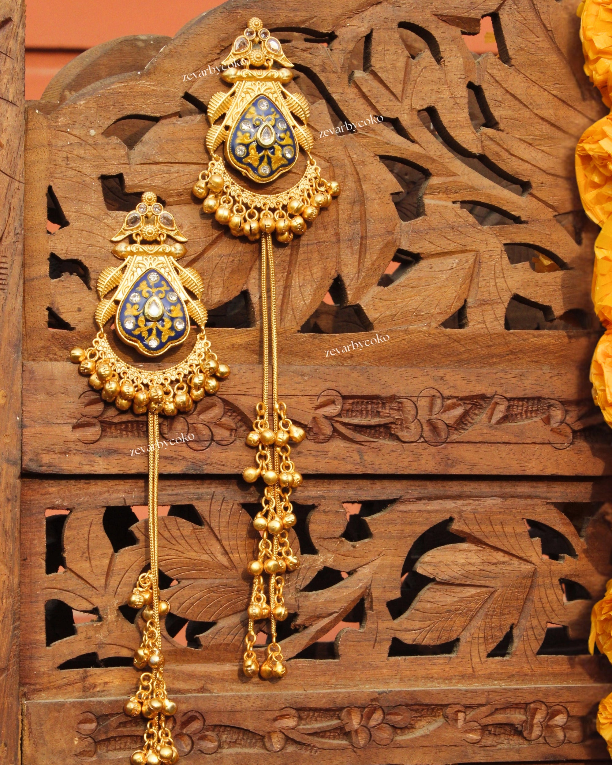 Aishani Kashmiri Jhumka Earrings
