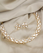 COKO's Carat Moissanite Polki Necklace Set- Nihira